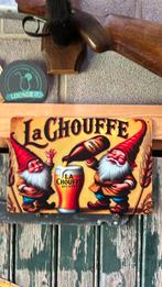 La Chouffe vintage bord 20 x 30 cm, Ophalen of Verzenden, Zo goed als nieuw