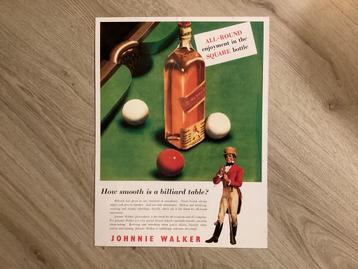 Vinrage JOHNY WALKER reclame bord (geen emaille) beschikbaar voor biedingen