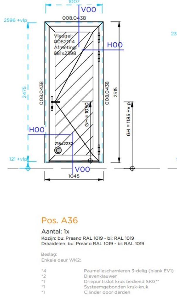 Aluminium deuren partijverkoop, Doe-het-zelf en Verbouw, Deuren en Horren, Binnendeur, 200 tot 215 cm, 120 cm of meer, Glas, Metaal