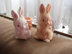 2 haas-eierdopjes, nieuw, Ophalen of Verzenden, Nieuw, Feestartikel, Pasen