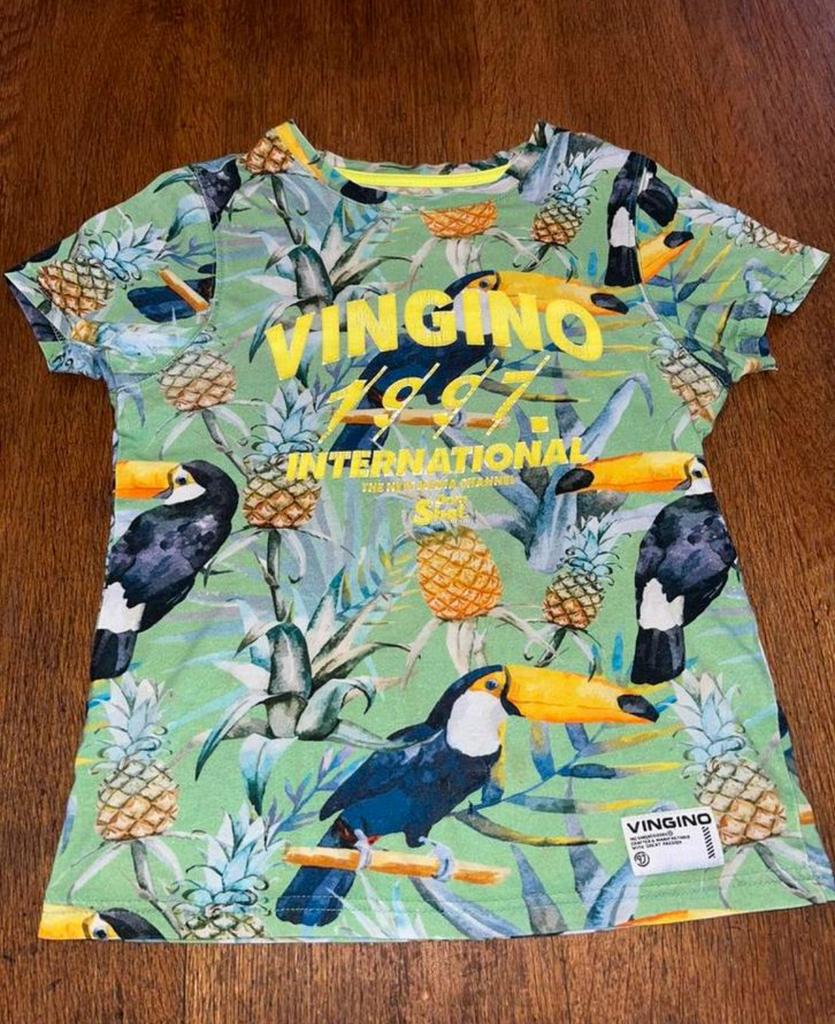 VINGINO t-shirt mt 116 toekan, Ophalen of Verzenden, Gebruikt, Jongen, Shirt of Longsleeve