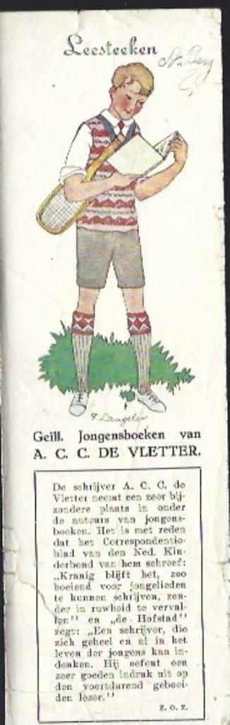 Boeklegger : Geill.Jongensboeken A.C.C.de Vletter beschikbaar voor biedingen