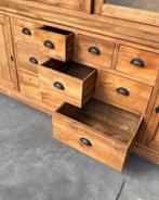 XL Ladenkast | teak Buffetkast | Winkelkast | School #2228, Huis en Inrichting, Kasten | Buffetkasten, Niet ingevuld, Gebruikt