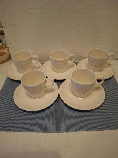 Windsor Wedgwood - 4 mooie aardewerk kop en schotels, Antiek en Kunst, Antiek | Servies los, Ophalen of Verzenden