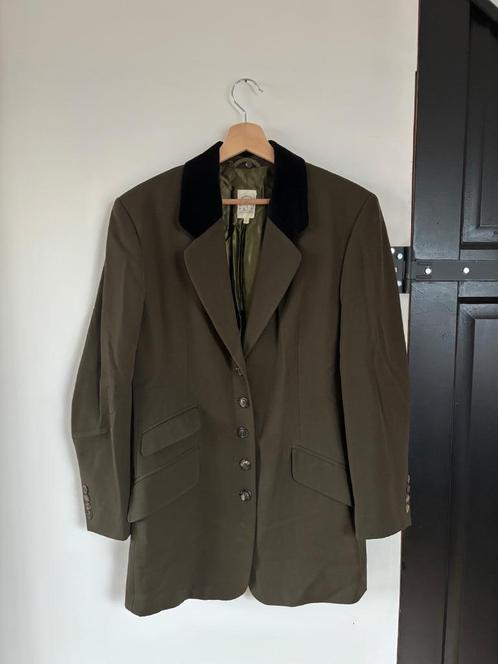 Blazer colbert Pauw fluweel kraag, Kleding | Dames, Jasjes, Kostuums en Pakken, Zo goed als nieuw, Jasje, Maat 38/40 (M), Groen