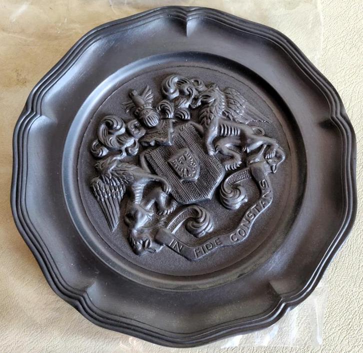 Tinnen wandbord met Mechels wapenschild - vintage!, Antiek en Kunst, Antiek | Wandborden en Tegels, Ophalen