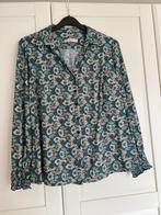 Studio anneloes edey flower blouse XXL petrol/camel, Kleding | Dames, Maat 46/48 (XL) of groter, Ophalen of Verzenden, Zo goed als nieuw