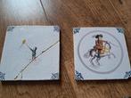 2 stuks oude tegeltjes, Ophalen of Verzenden
