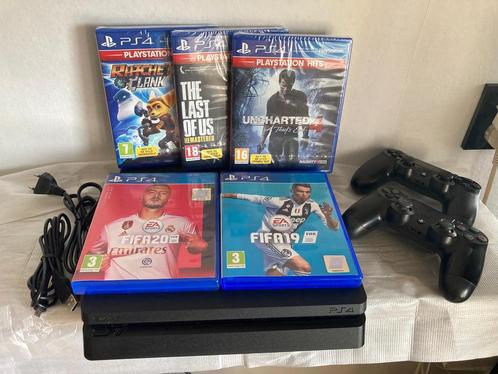 PS4 1TB – Compleet in doos + 2 controllers en games, Spelcomputers en Games, Spelcomputers | Sony PlayStation 4, Gebruikt, 1 TB