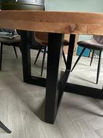 Industriële Eettafel Rond 150cm, Huis en Inrichting, Tafels | Eettafels, Ophalen, Gebruikt, 100 tot 150 cm, Rond