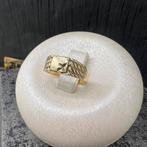 14k gouden ring mooi model zegelring pinkring, Sieraden, Tassen en Uiterlijk, Ringen, 20 of groter, Heer, Ophalen of Verzenden