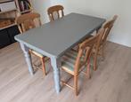 Mooie grijze eettafel 150 x 80 cm, Huis en Inrichting, Tafels | Eettafels, Ophalen, 100 tot 150 cm, Landelijk, 150 tot 200 cm