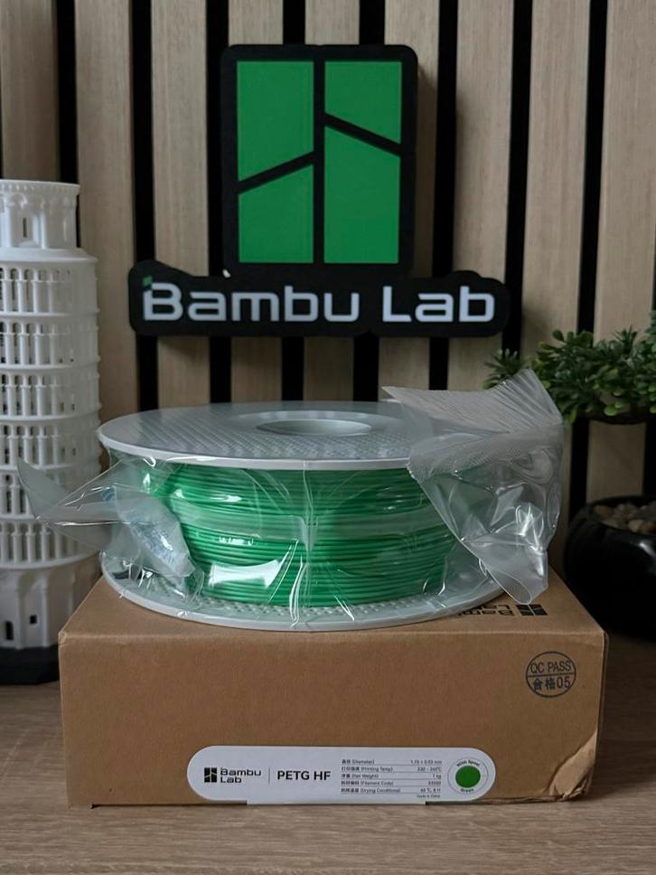 Bambu Lab PETG HF (High Flow) Green Filament - Groen, Computers en Software, 3D-printerbenodigheden, Ophalen of Verzenden