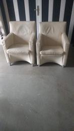 Dolcinea fauteuils van Leolux, Huis en Inrichting, Stoelen, Ophalen, Gebruikt, Wit, Twee