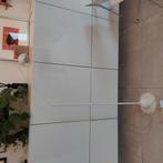 Vintage staande vloerlamp wit metaal, Ophalen, Gebruikt, Metaal, 150 tot 200 cm