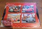 Cars Puzzel - 4 in 1, Ophalen of Verzenden, 10 tot 50 stukjes, Gebruikt, 4 tot 6 jaar