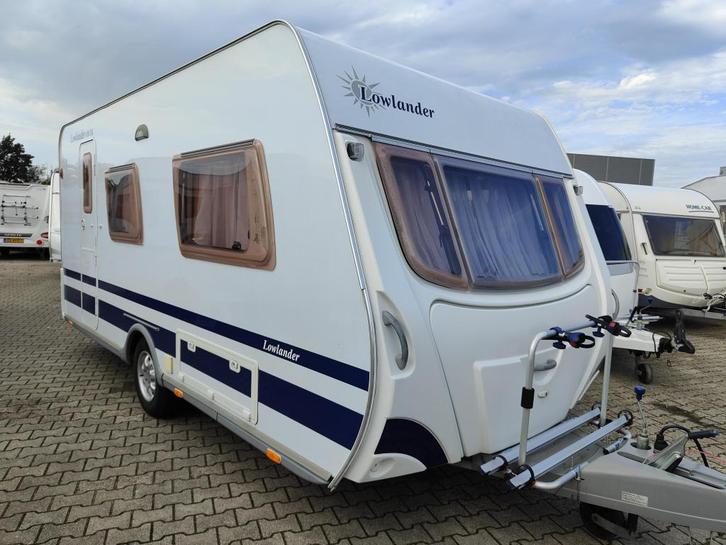Dethleffs Lowlander 450EK enkele bedden., Caravans en Kamperen, Caravans, Bedrijf, 1000 - 1250 kg, Standaardzit, Dethleffs, 2 aparte bedden