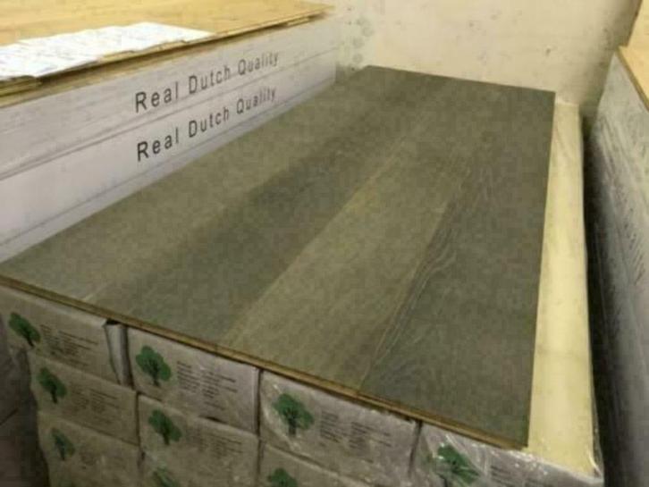 Eiken lamelparket Geborsteld , Gerookt , Geolied etc. etc..., Huis en Inrichting, Stoffering | Vloerbedekking, Nieuw, Parket, Wit