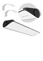 Flowair SLIM W-100 Luchtgordijn Wit, Ophalen, Verwarmen, Nieuw, 3 snelheden of meer