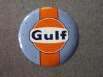 GULF EMAILLE RECLAMEBORD, Ophalen, Gebruikt, Reclamebord