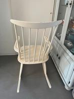Houten witte schommelstoel, Antiek en Kunst, Ophalen of Verzenden