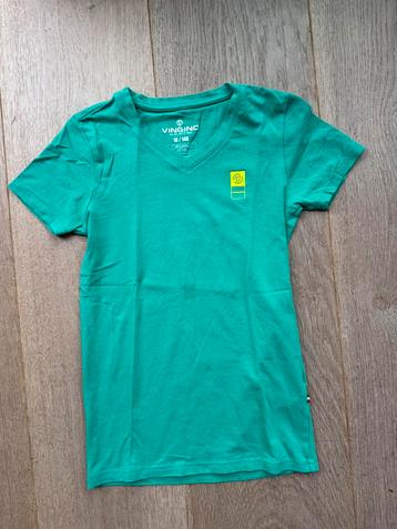 turqoise v-hals t-shirt km maat 140/10 VINGINO beschikbaar voor biedingen