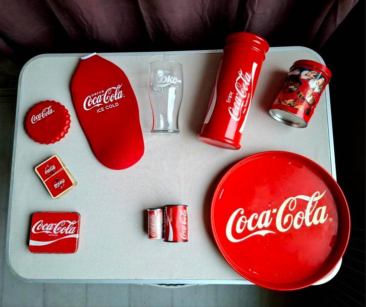 Verzameling van Coca-Cola items, Verzamelen, Merken en Reclamevoorwerpen, Gebruikt, Gebruiksvoorwerp, Ophalen of Verzenden