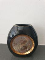 The art of chokin 24k gold edged, Huis en Inrichting, Woonaccessoires | Vazen, Overige kleuren, Ophalen of Verzenden, Minder dan 50 cm