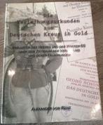 Die Verleihungsurkunden zum Deutschen Kreuz in Gold (Nieuw), Ophalen of Verzenden, Landmacht, Duitsland, Boek of Tijdschrift