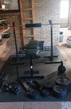 Complete gym incl gewichten en veel extras, Ophalen, Zo goed als nieuw, Fitnessbank