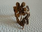 R210/Bronzen prachtige vintage BLOEM ring 17 1/4, Overige materialen, Gebruikt, Verzenden, X
