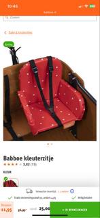 Babboe Kleuterzitje - zilverkleurig met bevestiging, Ophalen of Verzenden, Gebruikt