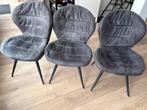 Eetkamerstoelen antraciet, Huis en Inrichting, Stoelen, Ophalen, Overige materialen, Drie, Zo goed als nieuw