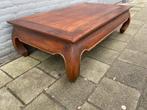 Mooie houten salontafel zgn Chinese opiumtafel va 140x80cm, Ophalen, Gebruikt, 100 tot 150 cm, Teakhout