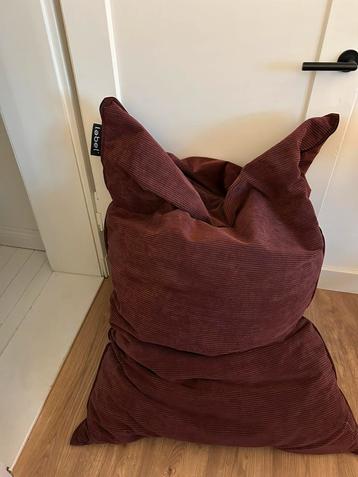 Zitzak rib fluweel, bordeaux rood beschikbaar voor biedingen