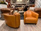 10x Aviator fauteuils Camel leer piloten stoel chesterfield, Huis en Inrichting, Fauteuils, Ophalen of Verzenden, Nieuw