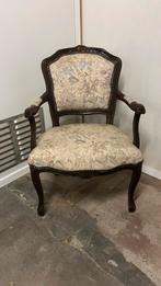 Antieke Brocante Stoel met Bloemenmotief, Ophalen