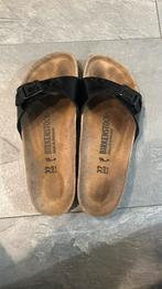 Birkenstock slippers, maat 37, Zwart, Zo goed als nieuw, Birkenstock, Ophalen