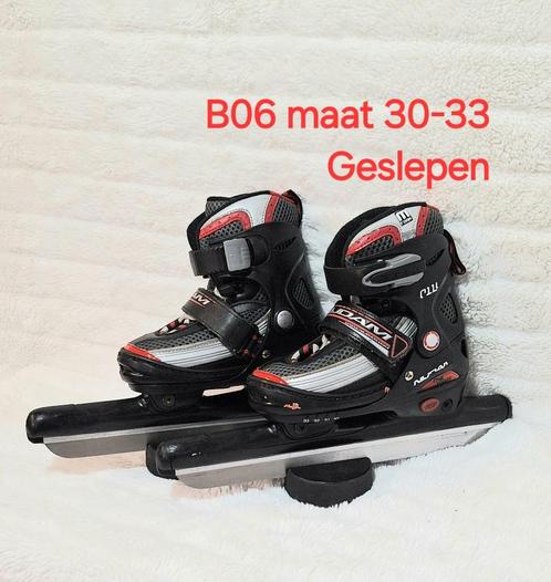 Nijdam verstelbare schaatsen maat 30-33 Geslepen, Sport en Fitness, Schaatsen, Gebruikt, Combinoren, Nijdam, Ophalen of Verzenden