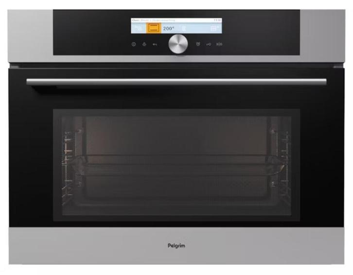 Pelgrim Magnetron, MAG824RVS, Witgoed en Apparatuur, Ovens, Nieuw, Inbouw, 45 tot 60 cm, 45 tot 60 cm, Magnetronfunctie, Draaiplateau