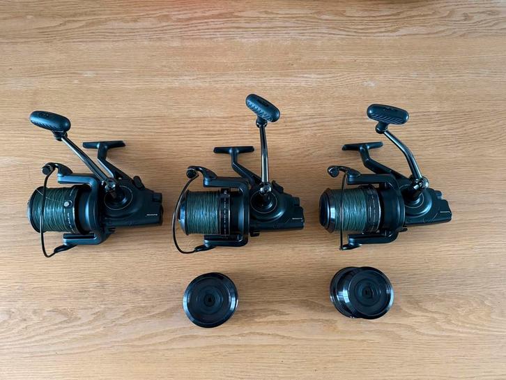Te Koop 3 Fox 12000 FS Big Pit molens, Watersport en Boten, Hengelsport | Karpervissen, Zo goed als nieuw, Molen, Ophalen of Verzenden