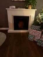 Elektrische sfeerhaard met houten schouw, Huis en Inrichting, Ophalen, Gebruikt, Vrijstaande haard, Elektrische haard