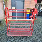 Rode transport kar postzakken sorteerkar 130x45x106cm, Ophalen, Transportkar, ., 100 liter of meer