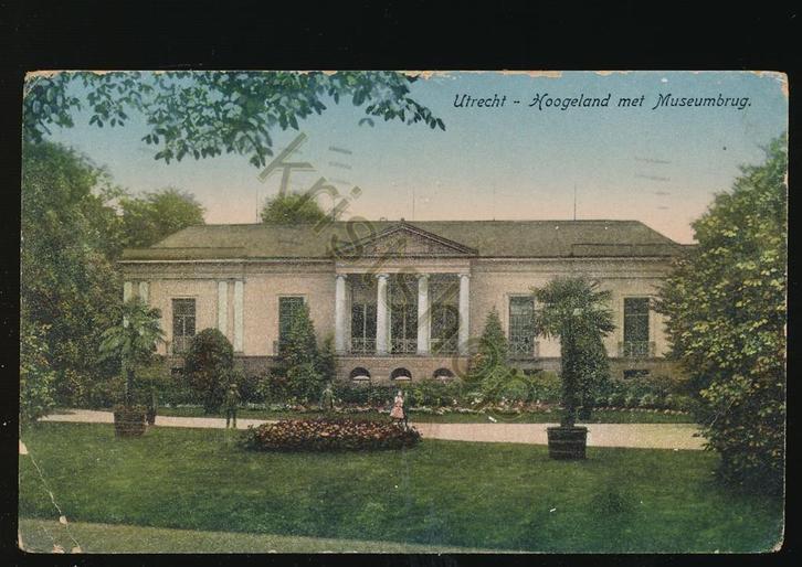 Utrecht - Hoogeland met museumbrug [KRST009-1022, Verzamelen, Ansichtkaarten | Nederland, Gelopen, Utrecht, Voor 1920, Verzenden