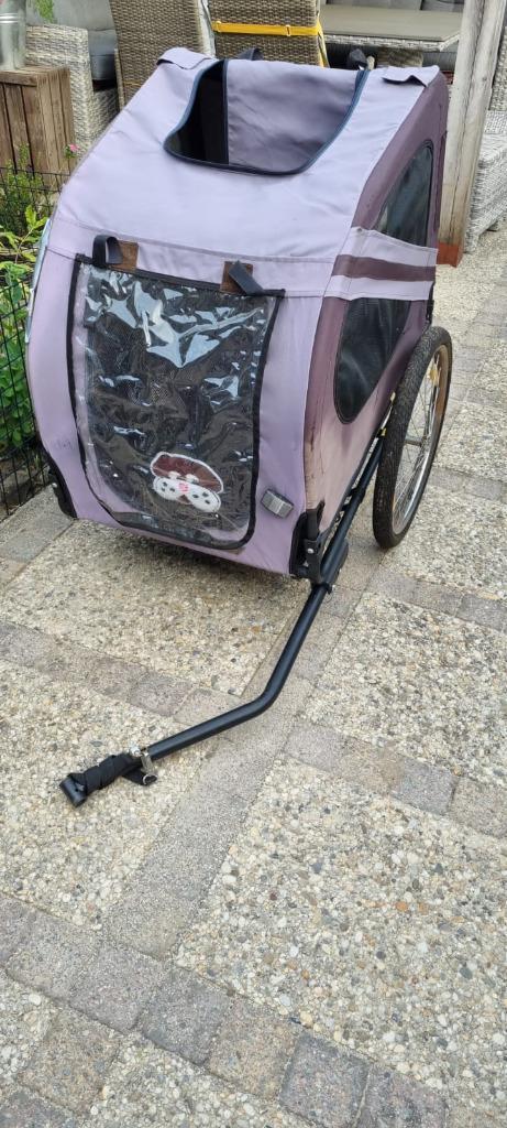 Hondenkar, Fietsen en Brommers, Fietsaccessoires | Aanhangers en Karren, Gebruikt, Hondenkar, 20 tot 40 kg, Opvouwbaar, Ophalen