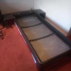 Bed Auping Auronde 1 persoon 90x200 zwart met vaste ombouw, Ophalen, Gebruikt, 90 cm, Eenpersoons