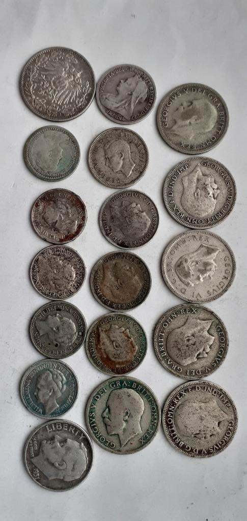 Lotje zilver., Postzegels en Munten, Munten | Amerika, Noord-Amerika, Zilver, Ophalen of Verzenden