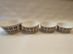 Retro Set van 4 Ditmar-Urbach keramieke 70s, Nest schalen, Huis en Inrichting, Ophalen, Gebruikt, Schaal of Schalen, Overige stijlen