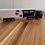 KOELTRAILER CBN MERCEDES-BENZ EPS ECHT WIT/PAARS N.ST., Verzenden, Zo goed als nieuw, Bus of Vrachtwagen, Lion Toys