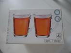 Theeglazen 320ml 4 stuks, Glas of Glazen, Nieuw, Ophalen of Verzenden, Glas